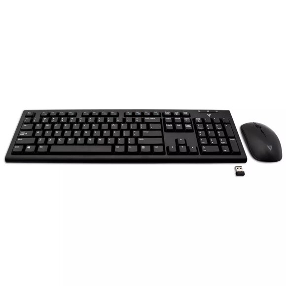 V7 Wireless Keyboard and Mouse Combo U.S. layout Black - CKW200US - Picture 3 of 3